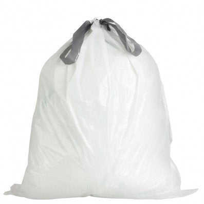 Plasticplace Custom Fit Rubbish Bags - Compatible with simplehuman Code D - 20 Litre - 100 Count