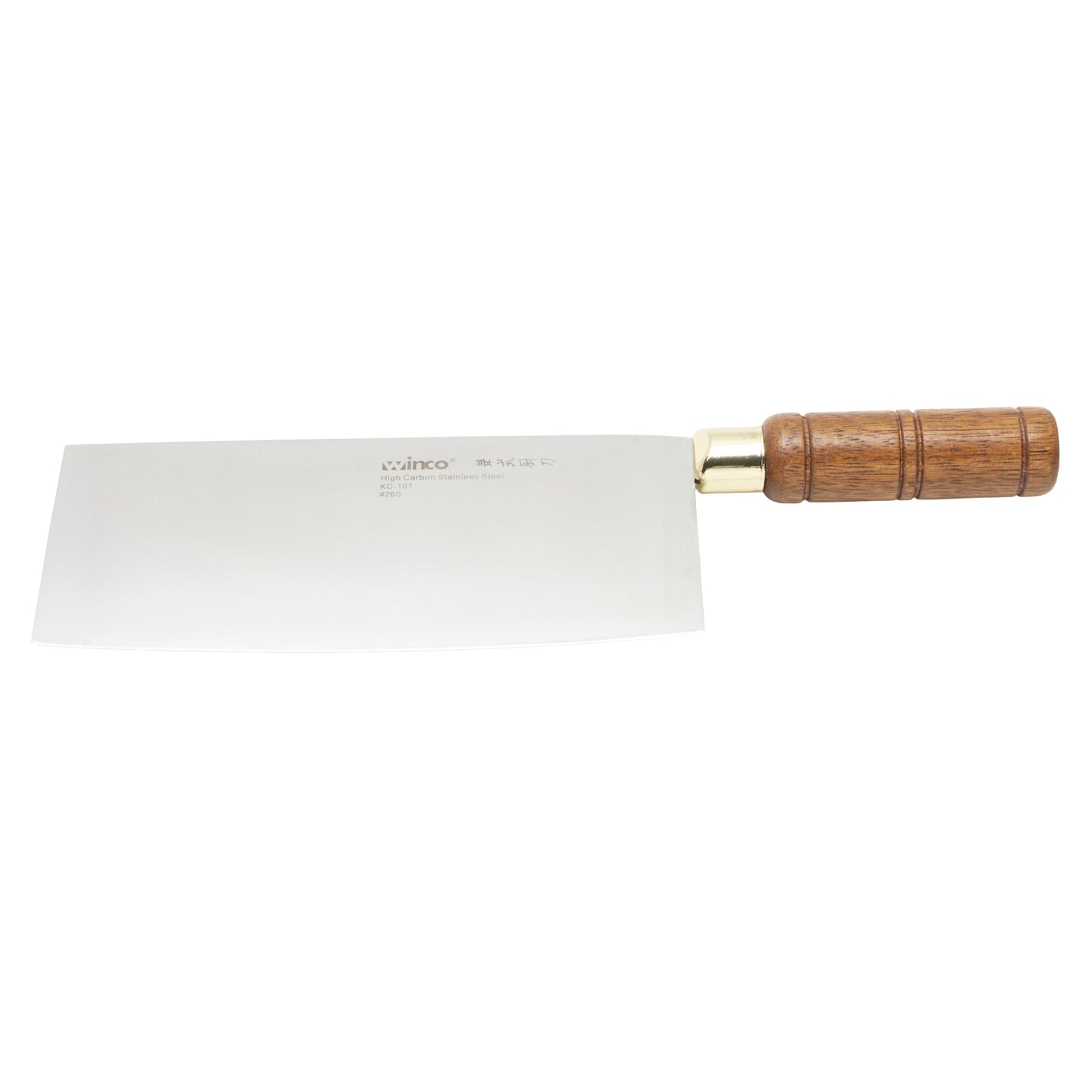 Winco Blade Chinese Cleaver with Wooden Handle - 20cm × 9cm Blade - 32cm Overall Length