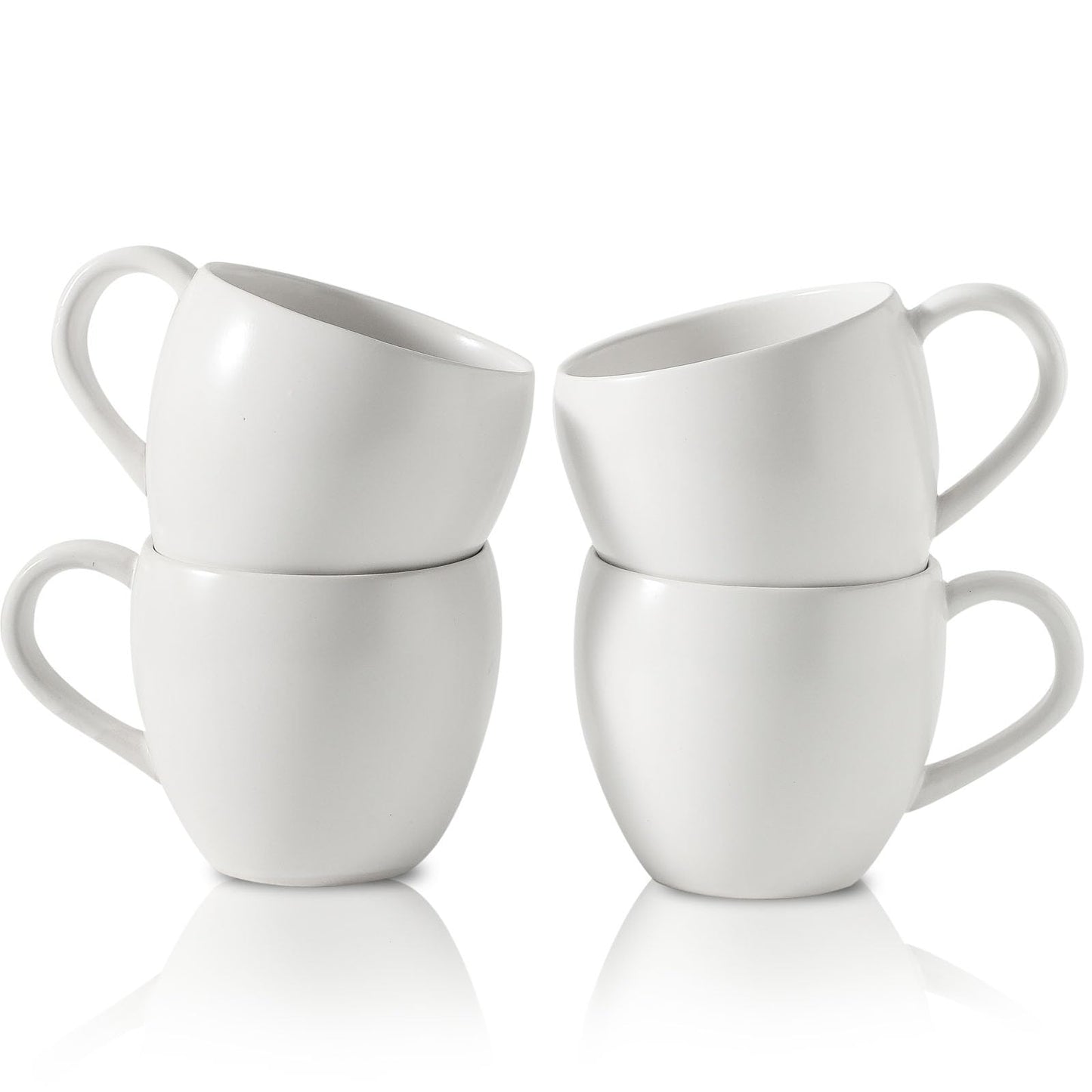 Tikooere Coffee Mugs - Set of 4 - 475ml - Stoneware with Reactive Glaze