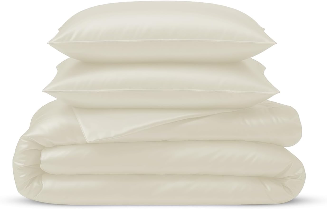 LINENWALAS Organic Bamboo Pillowcase Set of 2 — Cooling, Silk-Soft, OEKO-TEX Certified, Standard 51 × 76 cm, White