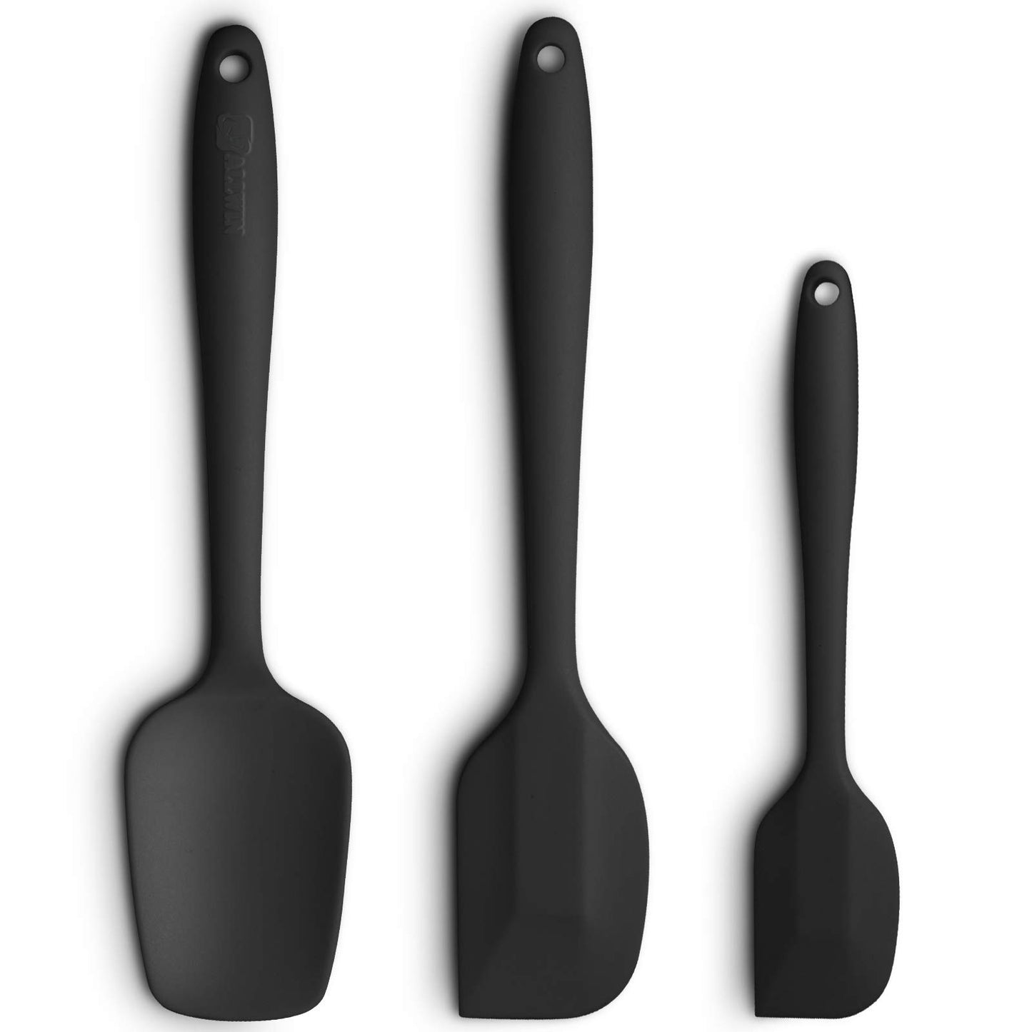 ALLWIN-HOUSEWARE Silicone Spatula 3-Piece Set - Black