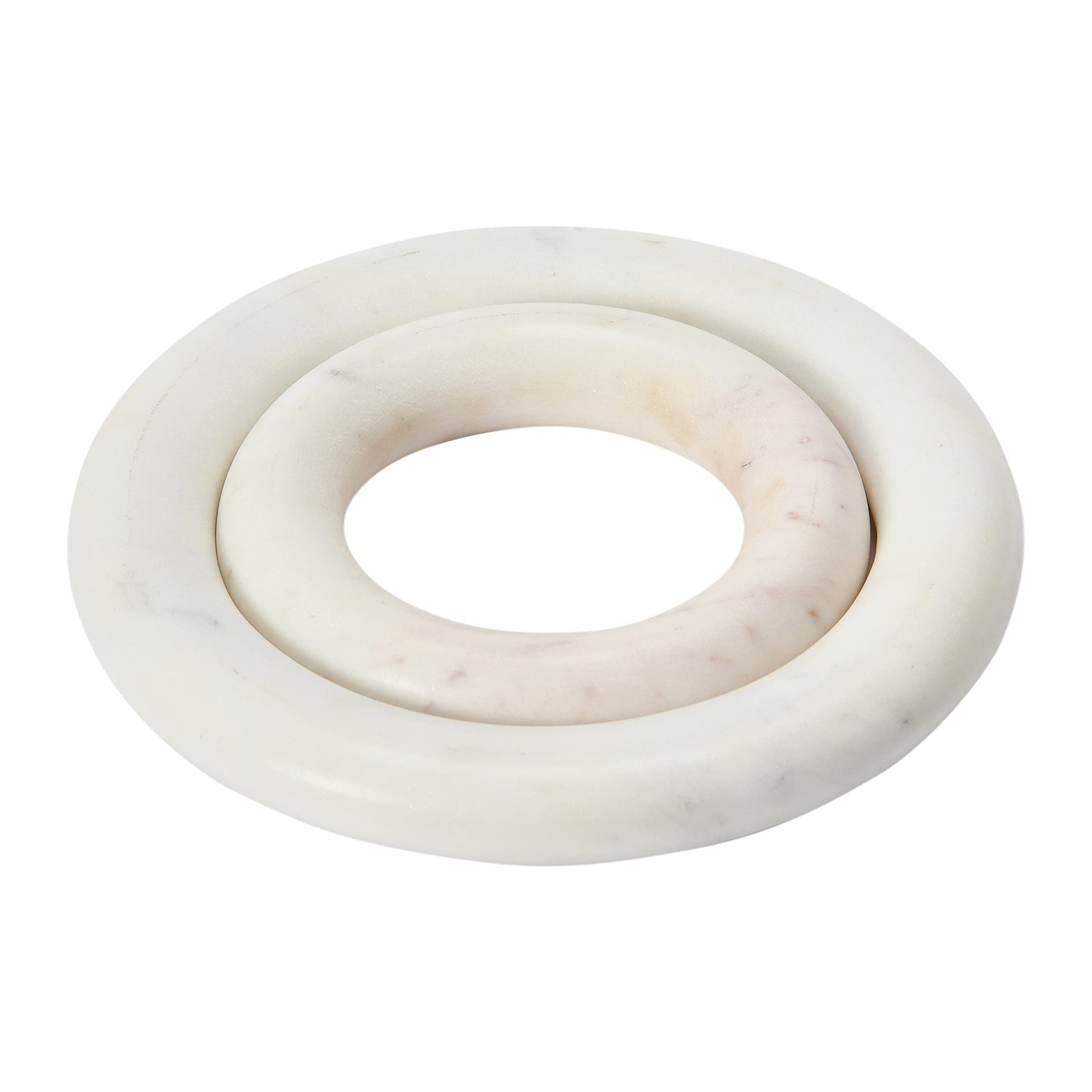 Creative Co-Op Marble Trivets for Dining Table - Set of 2