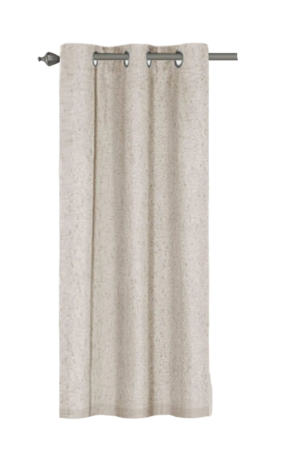 H.VERSAILTEX Primitive Linen Curtains 100% Blackout - Burlap Curtains with White Thermal Insulated Liner - 2 Panels - 107cm × 160cm - Natural