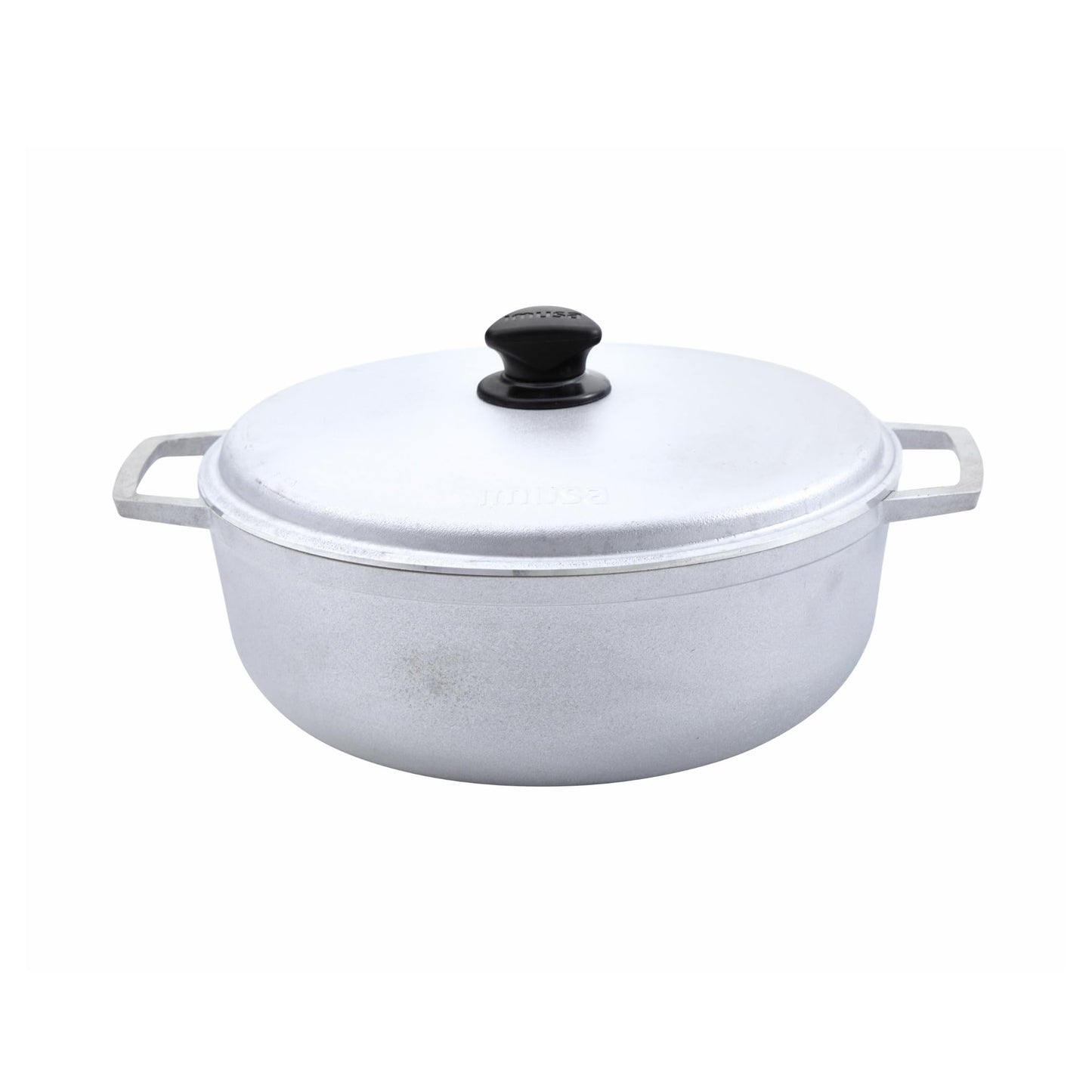 IMUSA 7.1L Traditional Natural Made in Colombia Caldero with Lid - Silver