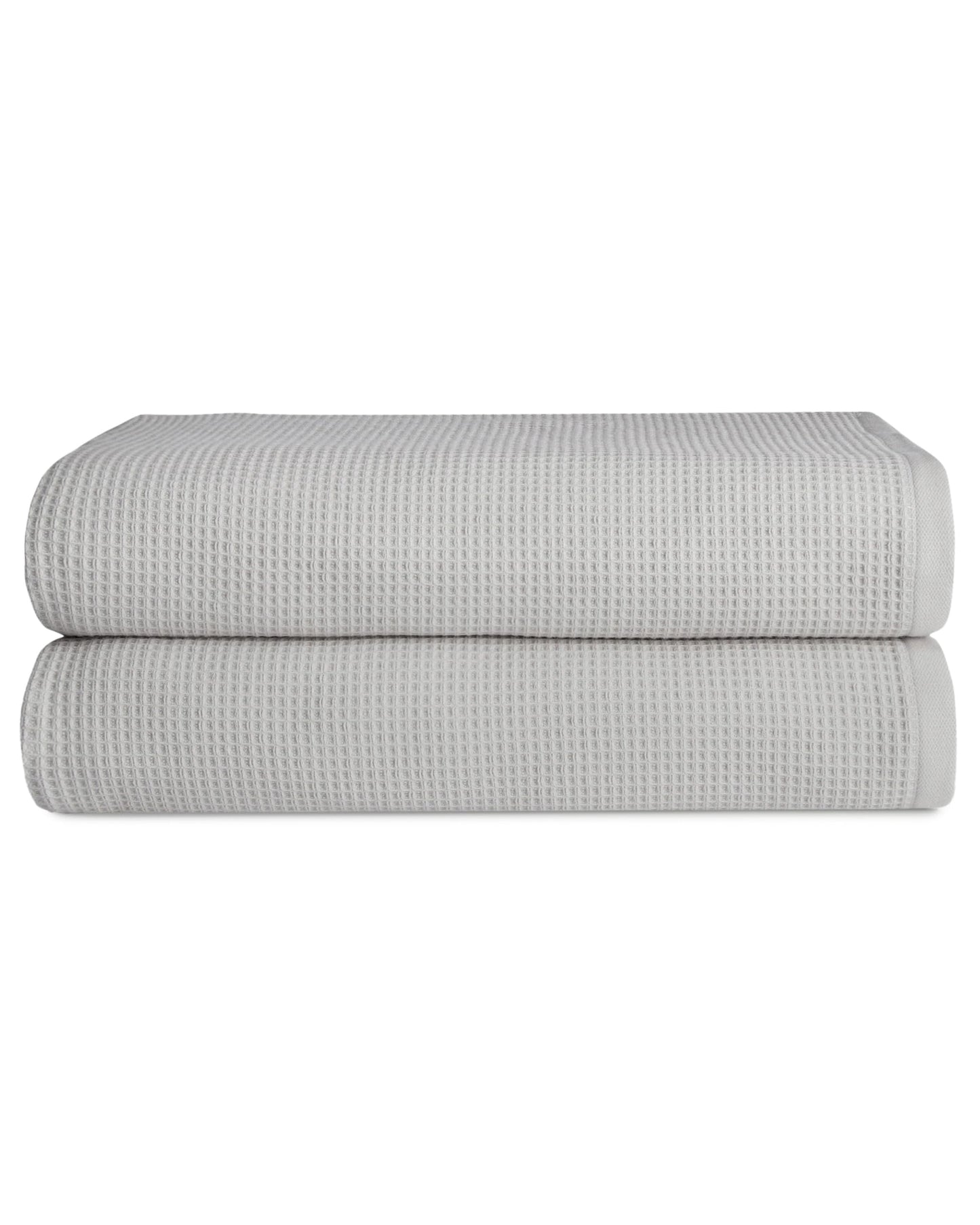 Cozy Earth Waffle Bath Sheets - 102cm × 165cm - 60% Cotton 40% Viscose from Bamboo - 2 Pack