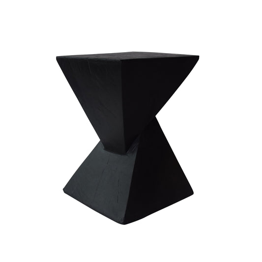 Christopher Knight Home Jerod Light-Weight Concrete Accent Table - 32cm - Twisted Hourglass Design