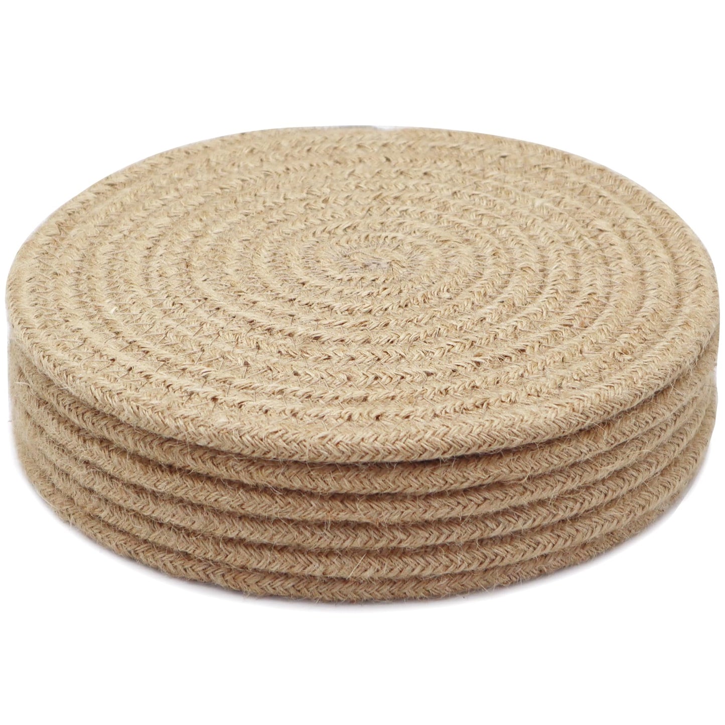 KITLAB 20cm Trivets for Hot Dishes - 6 Pack - Thick Heat Resistant Cotton