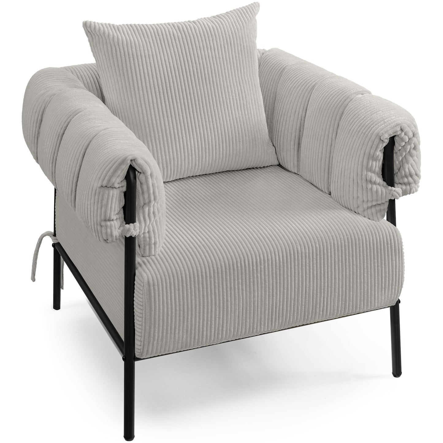 FelixKing Modern Accent Chair - Light Grey