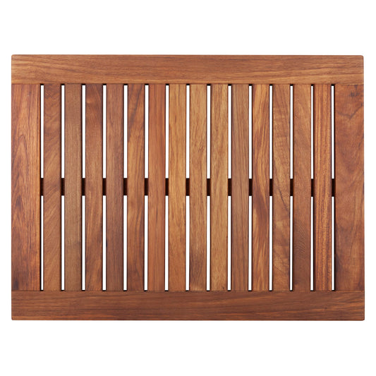 Nordic Style Teak Shower and Bath Mat - Premium Wood Platform