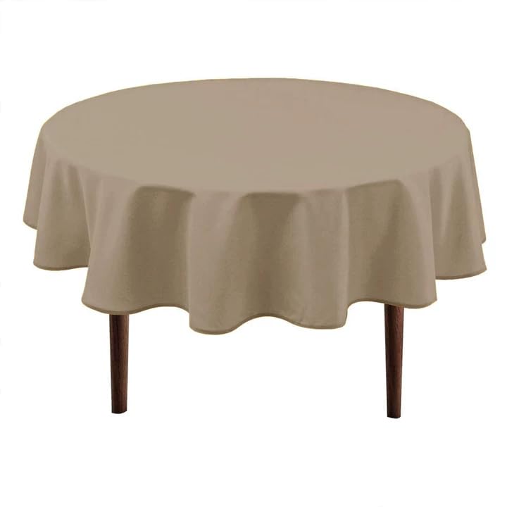 Hiasan Round Tablecloth - Waterproof Stain-Resistant Polyester Fabric