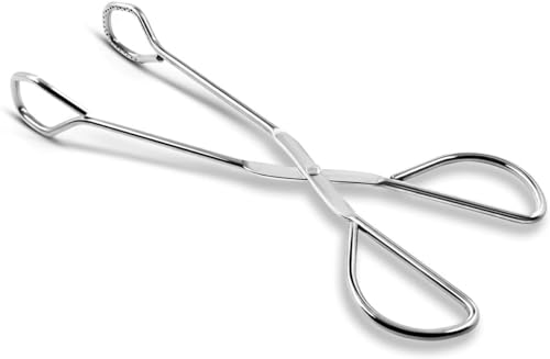 Hiash Heavy Duty Stainless Steel Kitchen Tongs - 24cm