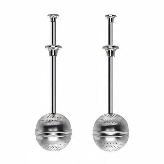 2-Pack Stainless Steel Long Handle Tea Ball Infusers