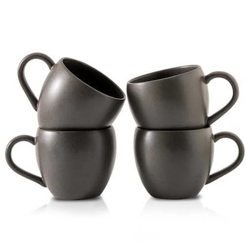 Tikooere Coffee Mugs - Set of 4 - 475ml - Stoneware with Reactive Glaze