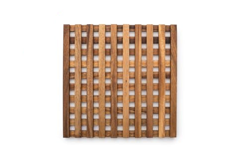 Ironwood Gourmet Venetian Trivet - 25cm × 25cm × 3cm - Acacia Wood