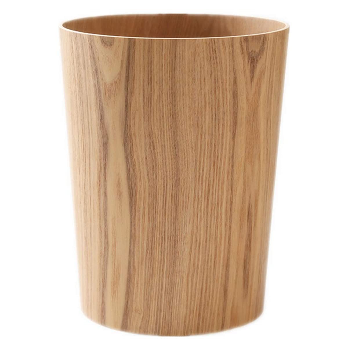 Round Stackable Natural Wood Bin