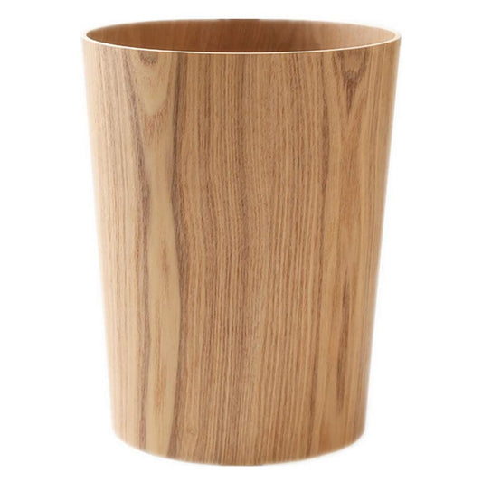 Round Stackable Natural Wood Bin