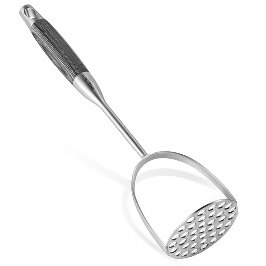 Tuyotue Potato Masher Stainless Steel - Wooden Handle