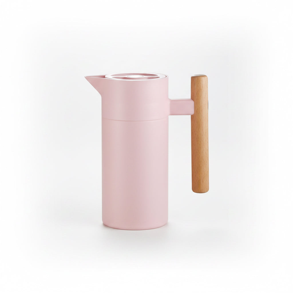 1.2L Coffee Pot Stainless Steel Vacuum Insulated Thermo Jug -Pink