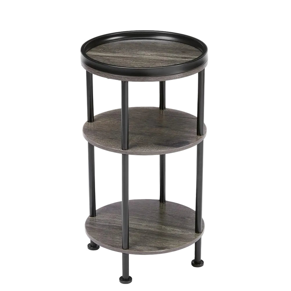 ZEXVIDA Small Round Side Table - 30cm