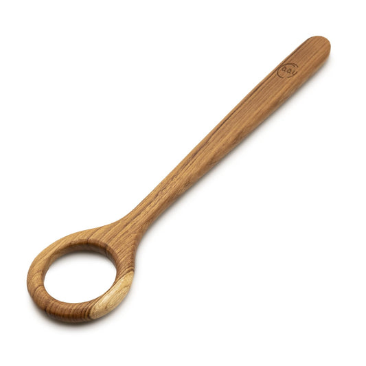 FAAY 33cm Dough Whisk - 100% Healthy Teak Kitchen Utensils