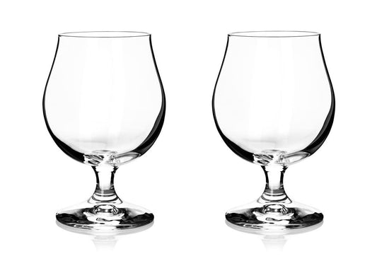 North Mountain Supply Belgian Beer Glasses - for Strong/Dark Ales and Belgian IPAs - 470ml - Set of 2