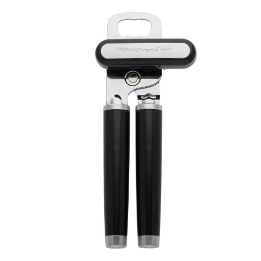 KitchenAid Classic Multifunction Can Opener and Bottle Opener - Easy to Use - Razor Sharp Stainless Steel Cutting Wheel