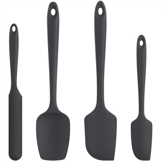 U-Taste Silicone Spatula Set - Black - Heat-Resistant to 315°C