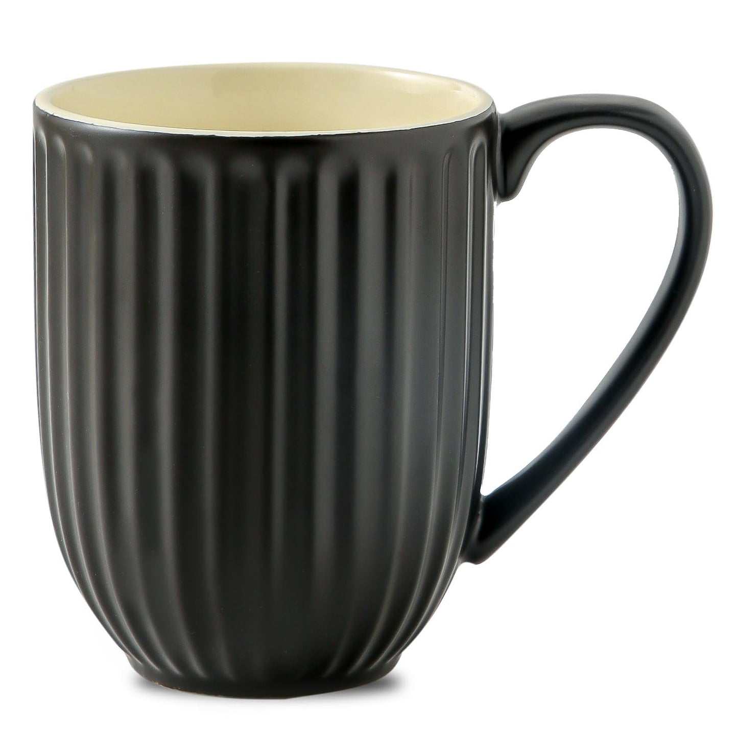 HASENSE Ceramic Coffee Mug - Black - 590ml