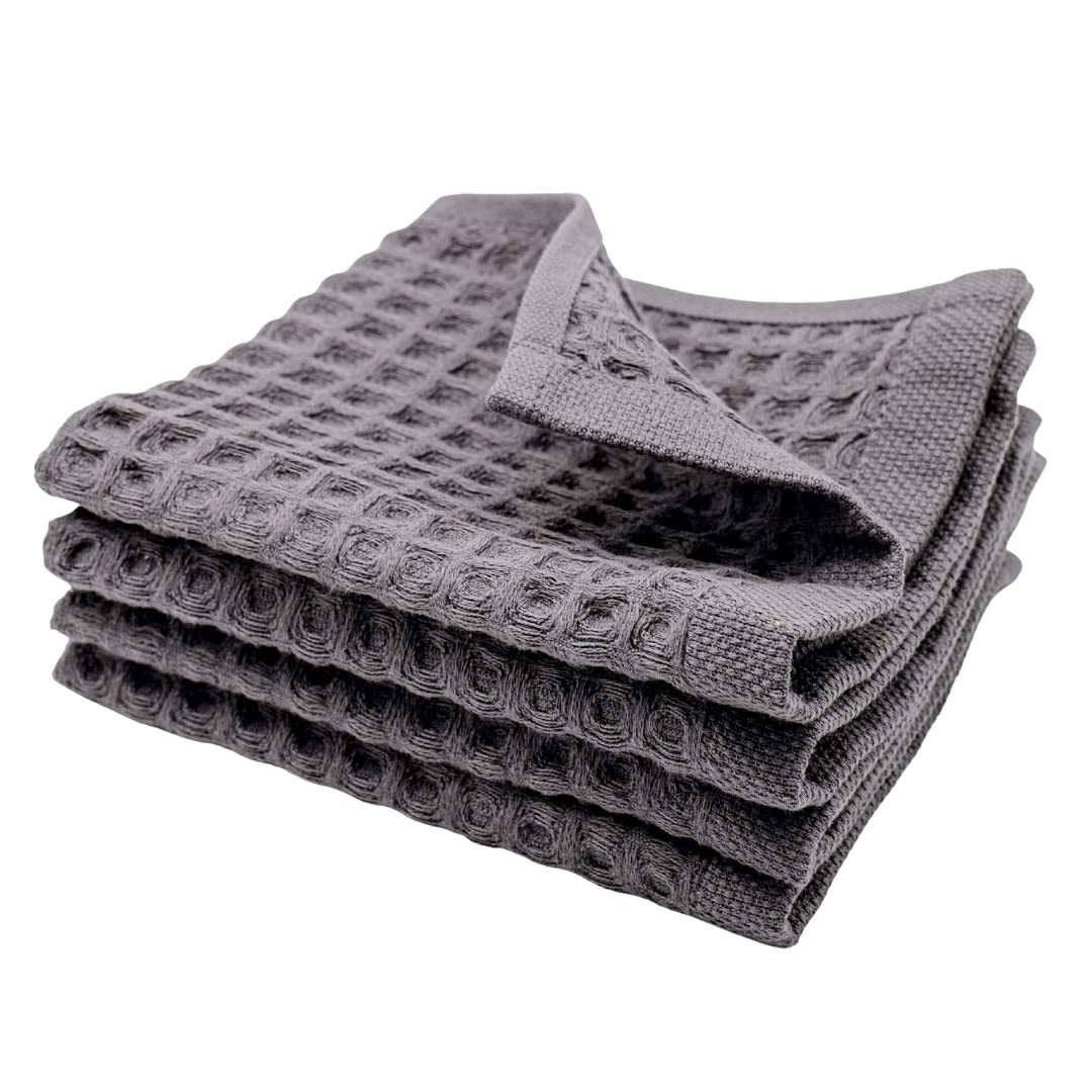 sea me at home Waffle Washcloths Set - 100% Turkish Cotton - 33cm