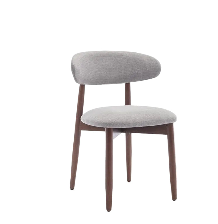 COLAMY Wooden Dining Chairs Set of 4 - Light Grey
