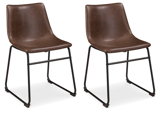 Signature Design by Ashley Centiar Dining Chairs Set of 2 - Black and Brown