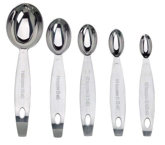 Cuisipro Stainless Steel Measuring Spoon Set Silver, Standard