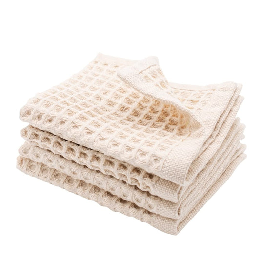 sea me at home Waffle Washcloths Set - 100% Turkish Cotton - 33cm