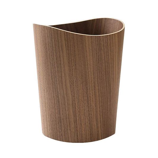 Round Stackable Natural Wood Bin