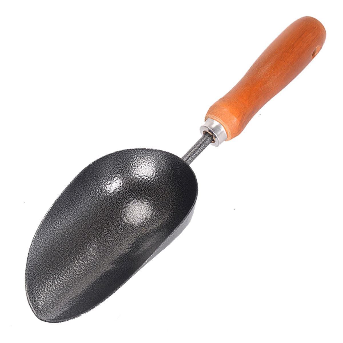 32cm Garden Hand Trowel - Soil Scoop - Stainless Steel Potting Shovel - Wooden Handle