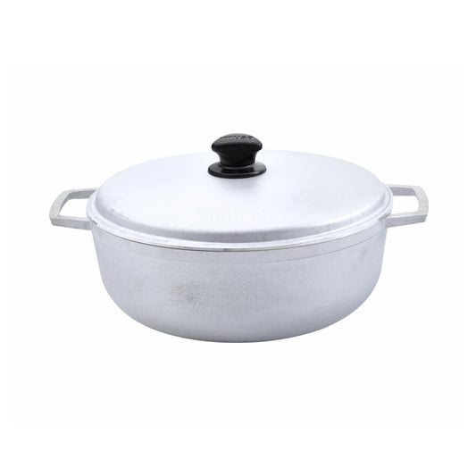 IMUSA 7.1L Traditional Natural Made in Colombia Caldero with Lid - Silver