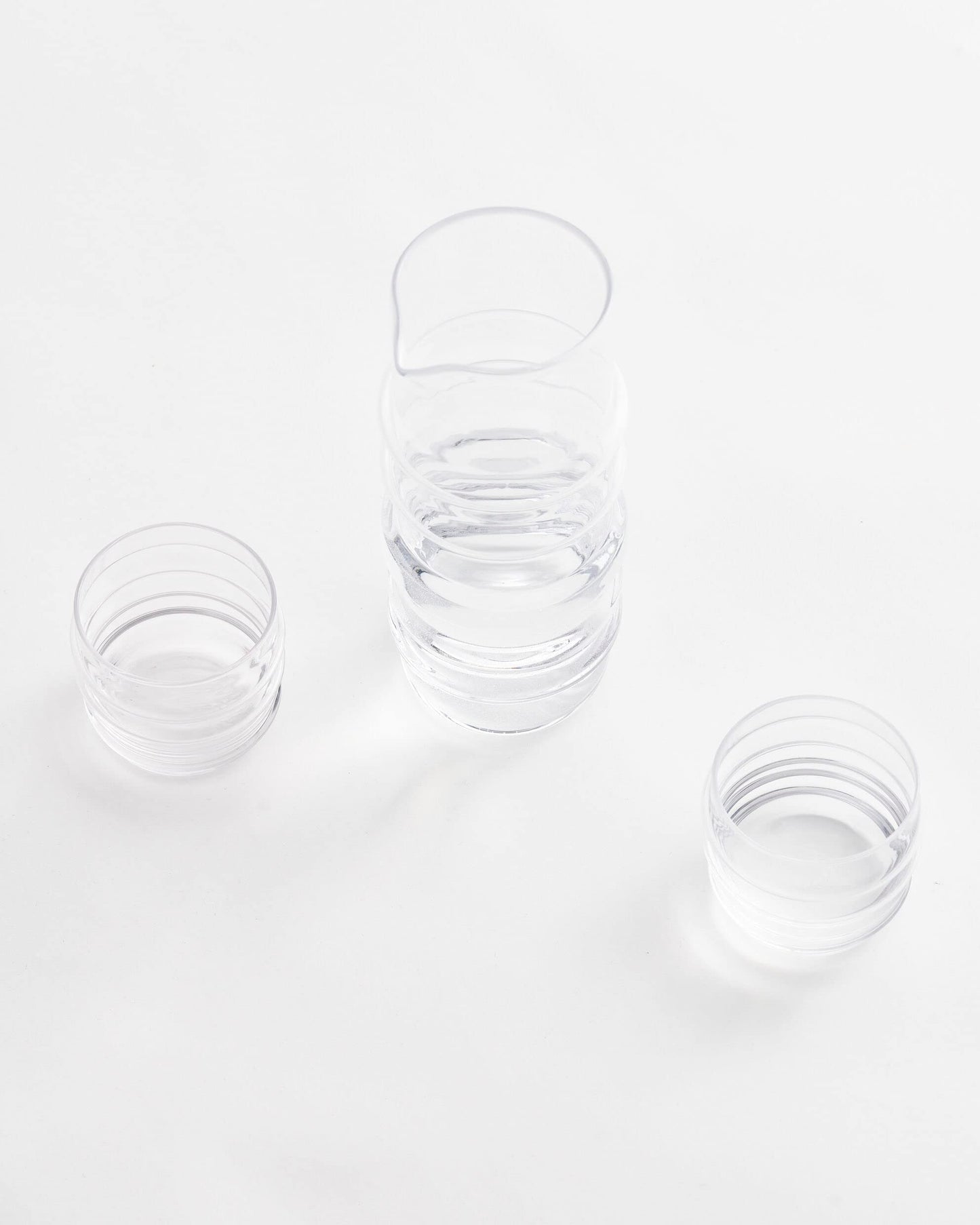MARIMEKKO Sukat Makkaralla Glass Tumblers — Refine Your Kitchen Décor with Our Iconic Clear Glassware — Stylish & Mouth-Blown Drinking Glasses Set of 2 (7 oz)