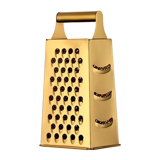 BISDARUN Large Stainless Steel 4 Sides Grater - Gold