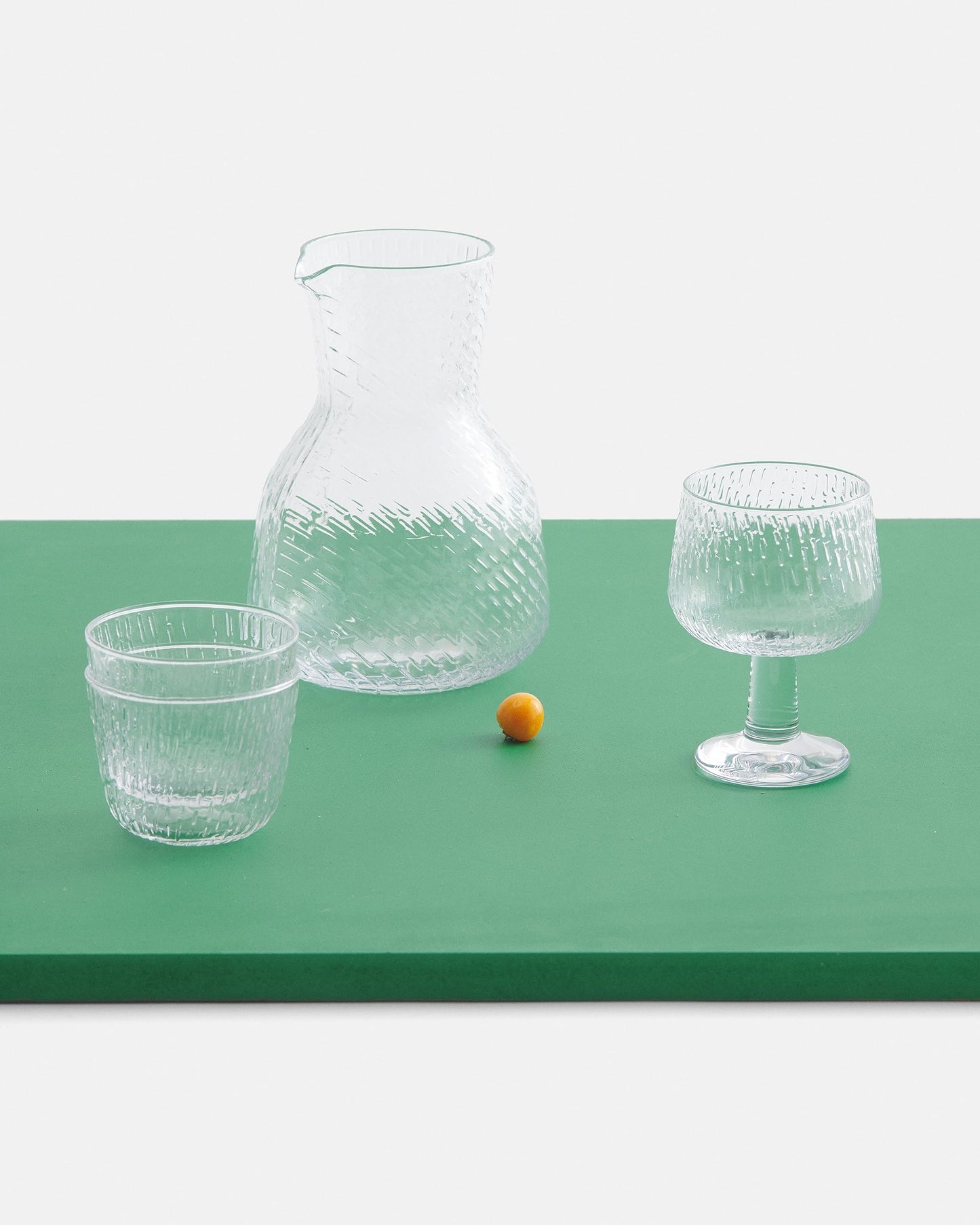 MARIMEKKO Syksy Glass Tumblers — Refine Your Kitchen Décor with Our Iconic Glassware — Stylish & Mouth-Blown Drinking Glasses Set of 2 (7 oz - 3.3” Diameter)