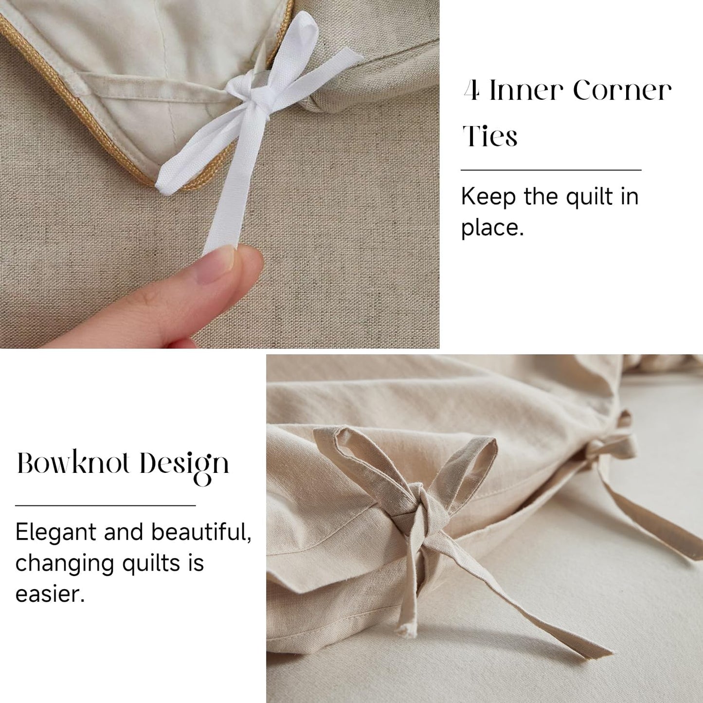 Simple&Opulence Linen Duvet Cover Double,Natural Linen Cotton Duvet Cover with Pillowcase,Duble Size Bedding Set,Soft Warm Breathable Bed Quilt Cover with Button Closure,200x200cm,Navy Blue