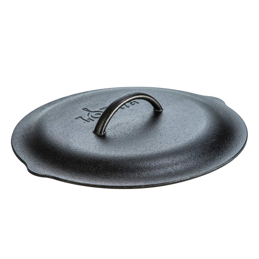 Lodge 30cm Cast Iron Lid - Classic Cast Iron Cover Lid with Handle and Interior Basting Tips