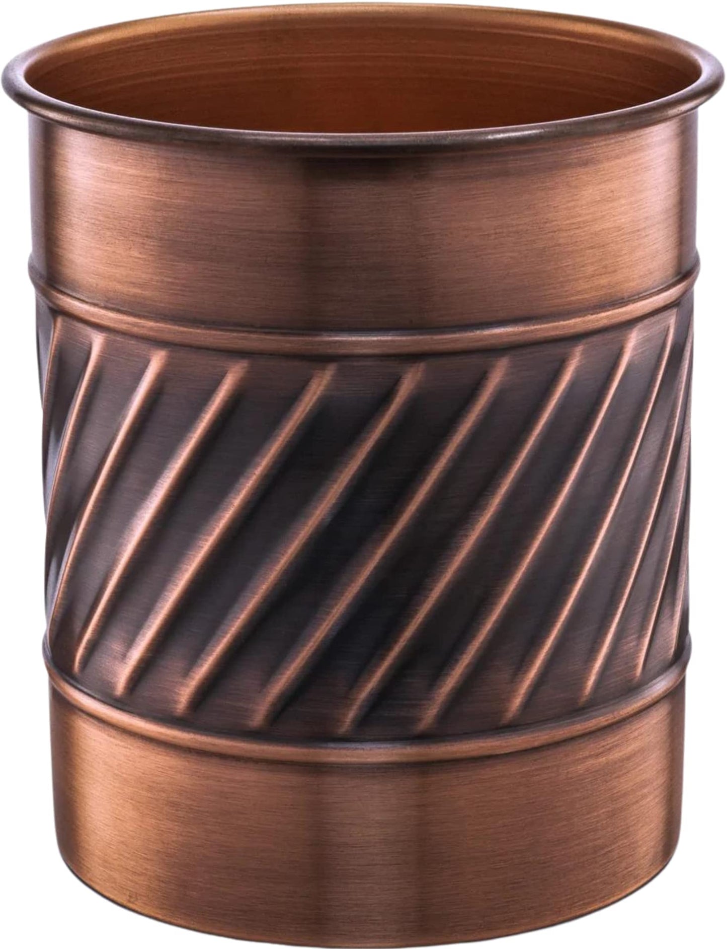 Monarch Abode Handcrafted Floral Embossed Kitchen Utensil Holder