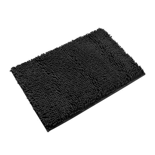 KAMA BRIDAL Non-Slip Bath Rug - 30cm × 41cm - Black