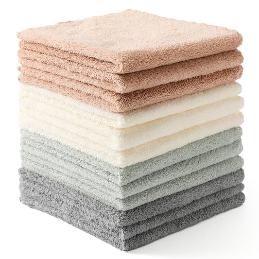 Neessno 12 Pack Cleaning Cloth - 30cm × 30cm - Microfibre - Multicolour