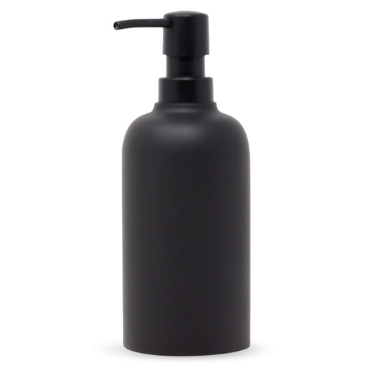 Yew Design Matte Black Soap Dispenser — 450ml Round Rustproof Pump