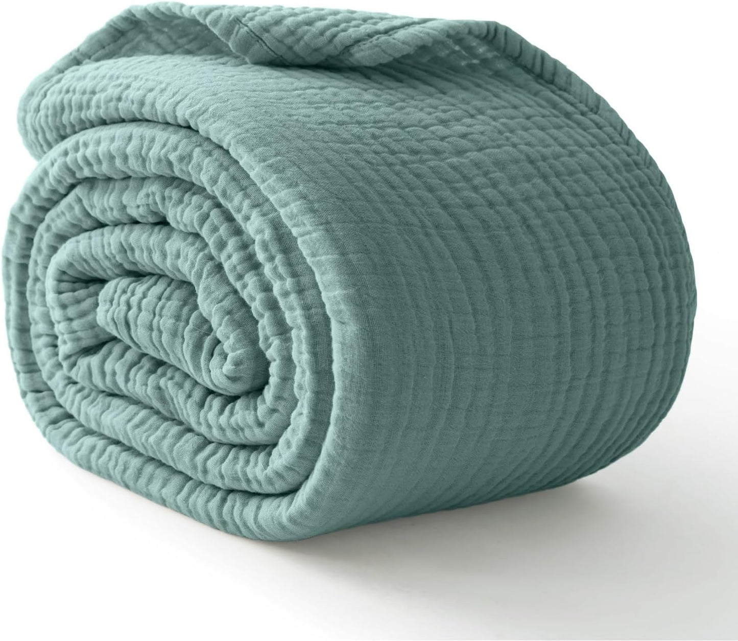Kozyhvn 6-Layer Cotton Muslin Throw Blanket — 100% Cotton, Breathable Gauze, 127 × 178 cm, Lavender