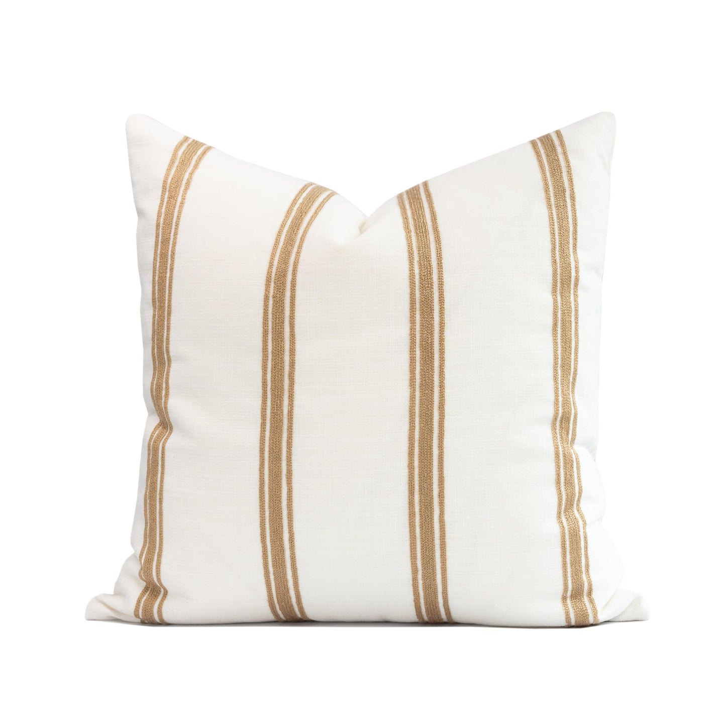 Crumbs Home Modern Farmhouse Linen Indoor Outdoor Throw Pillow Cover - Water Repellent