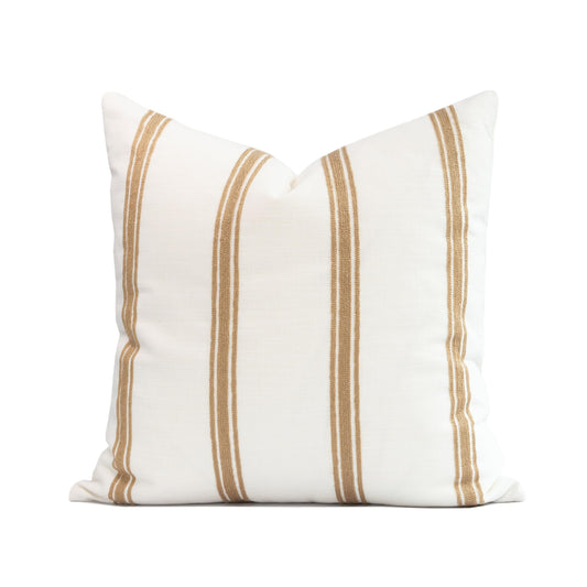 Crumbs Home Modern Farmhouse Linen Indoor Outdoor Throw Pillow Cover - Water Repellent