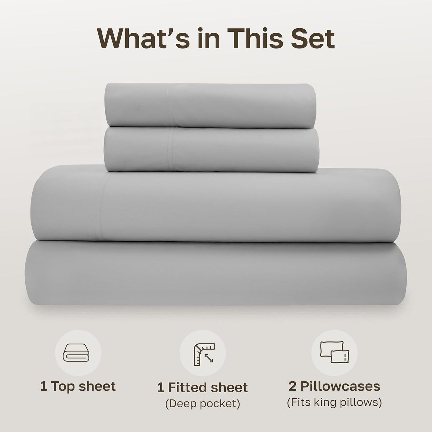 California Design Den 100% Organic Cotton Sheets for Queen Size Bed, Deep Pockets, Percale Sheets Queen, GOTS Certified, Soft Cooling Sheets, 4 Piece Bed Sheets Queen Sheet Set, White Sheets