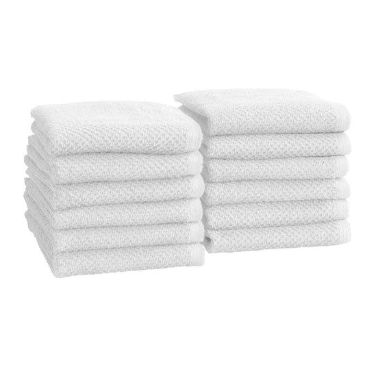 Great Bay Home Washcloth - 100% Cotton - 12-Pack - 33cm × 33cm